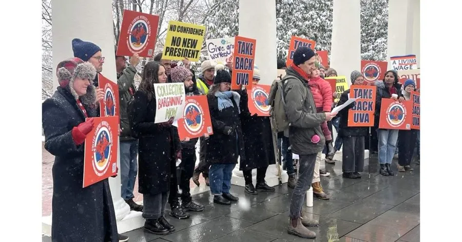United Campus Workers at UVA Rally Against Cuts