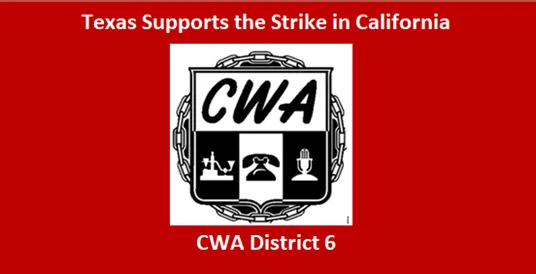 TX Supports Strike in CA